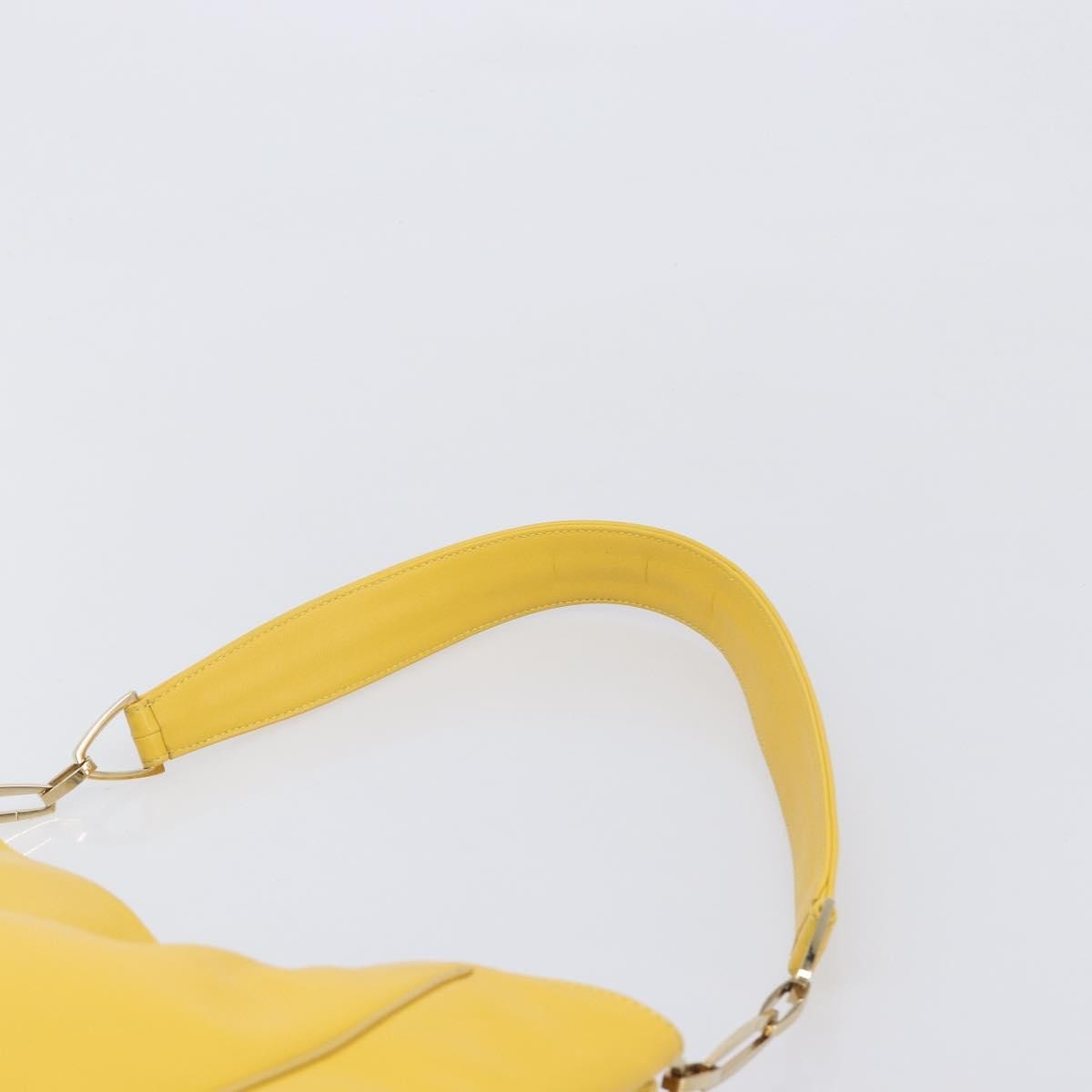 Loewe Shoulder Bag Leather Yellow Leather Shoulder Bag Bag (Pre-Owned)