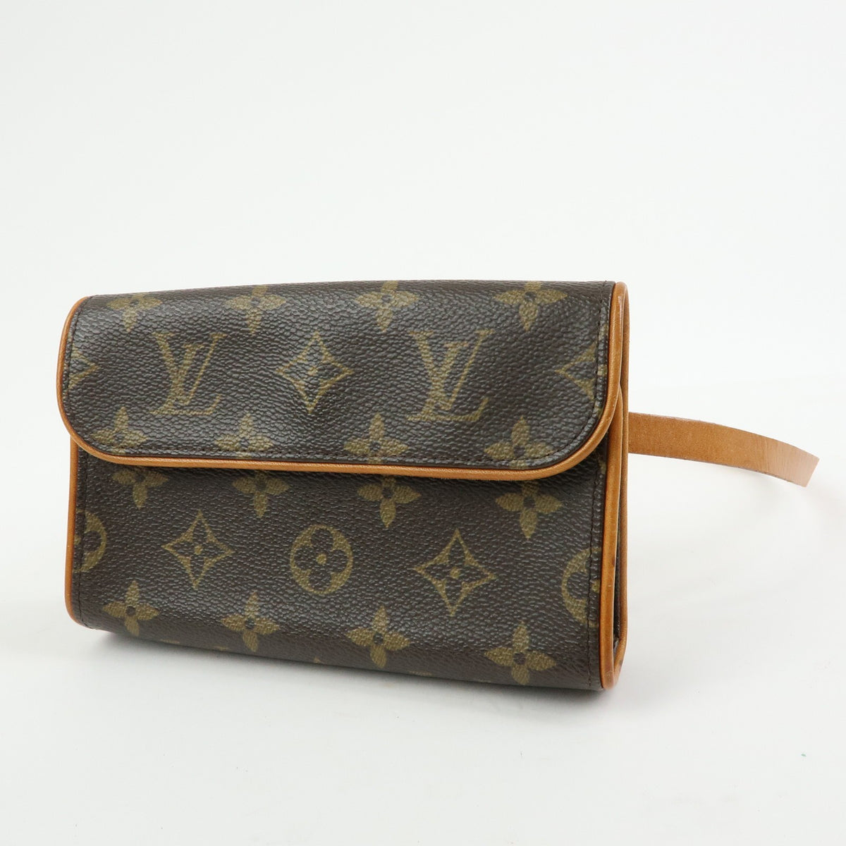 Louis Vuitton Florentine Waist Monogram Canvas Brown Canvas Handbag (Pre-Owned)