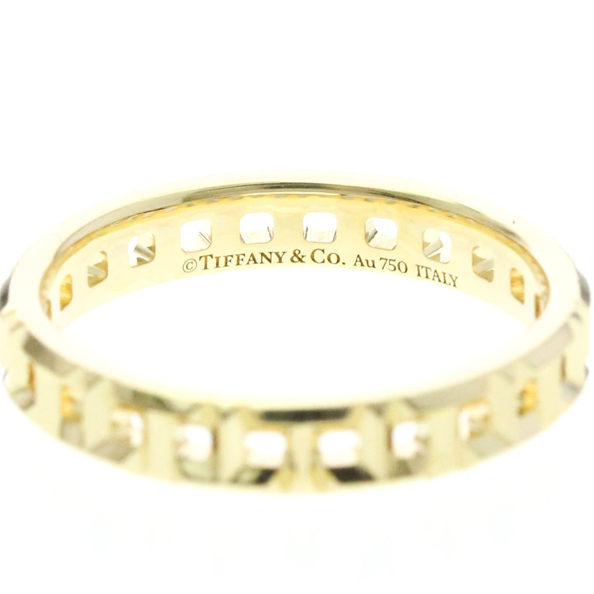Tiffany & Co. T True 18K Yellow Gold Gold Yellow_Gold Ring Jewelry (Pre-Owned)
