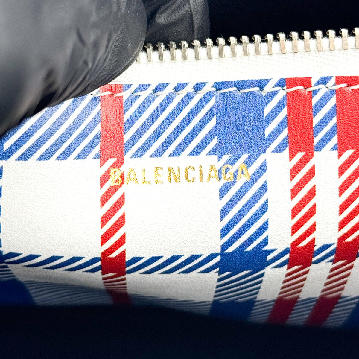 Balenciaga Cabas Tote Canvas And Leather White Leather Shoulder Bag Bag (Pre-Owned)