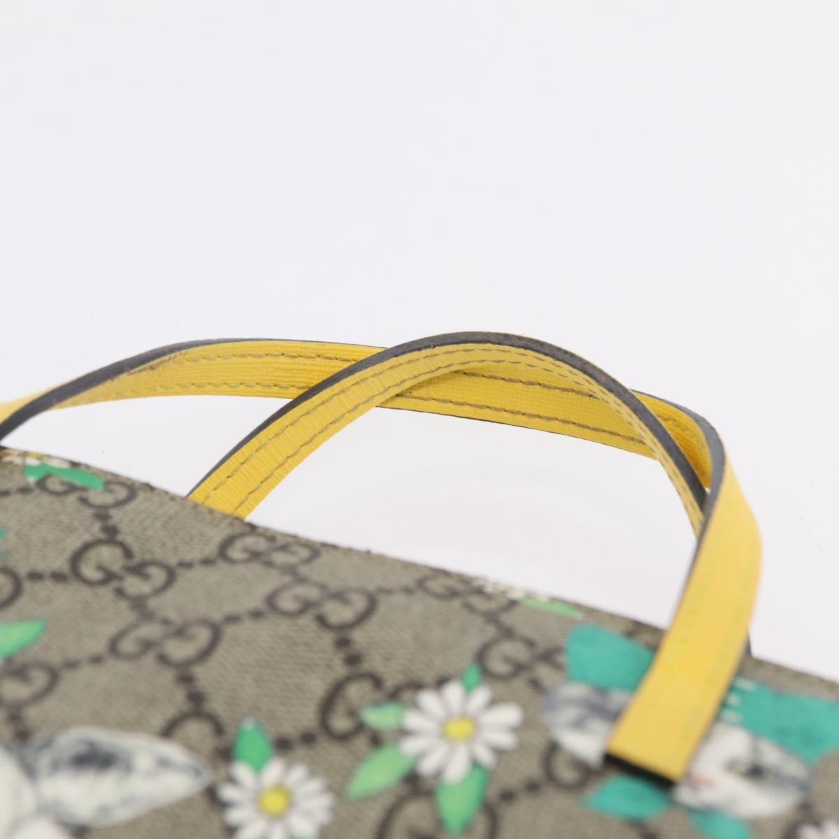 Gucci Children's Printed Gg Coated Canvas Beige Canvas Tote Bag Bag (Pre-Owned)