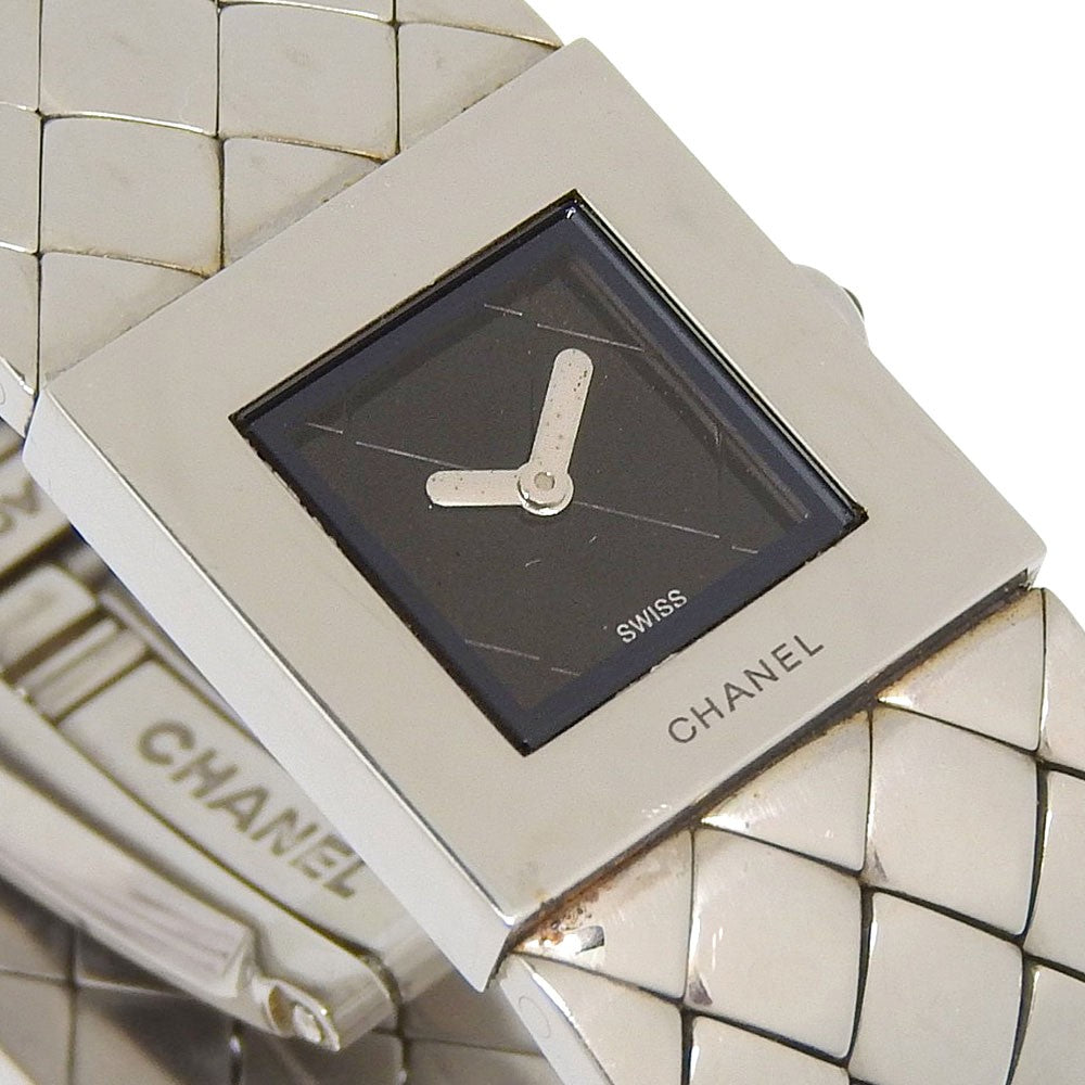 Chanel Matelasse Quartz Stainless Steel Watch (Pre-Owned)