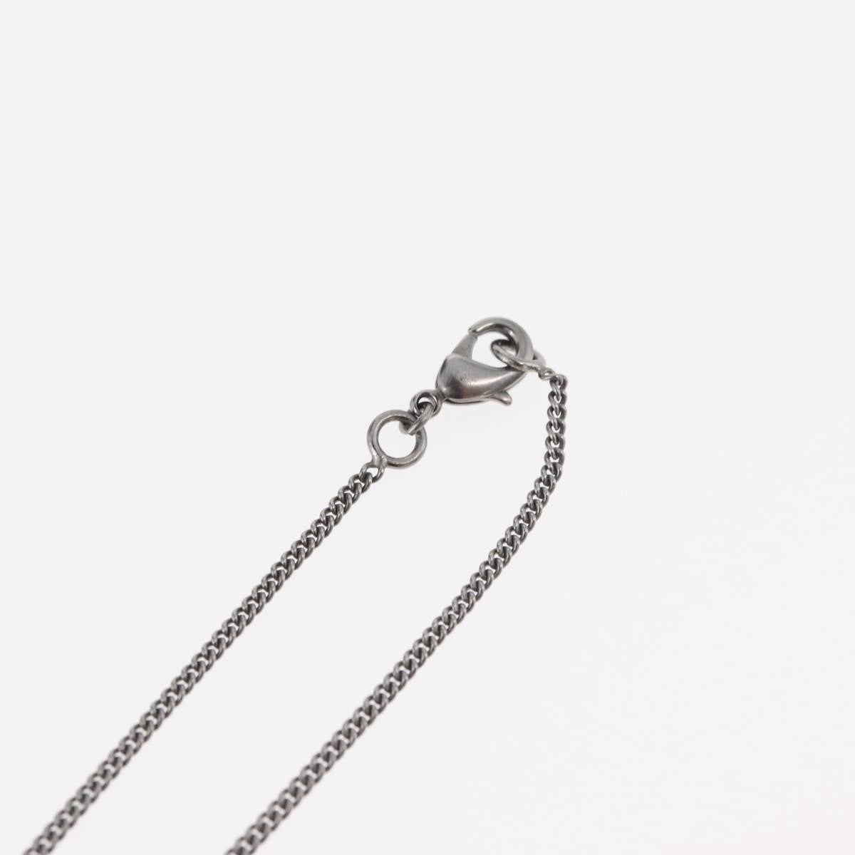 Chanel Coco Long Metal With Faux Pearls And Crystals Black Metal Necklace Jewelry (Pre-Owned)