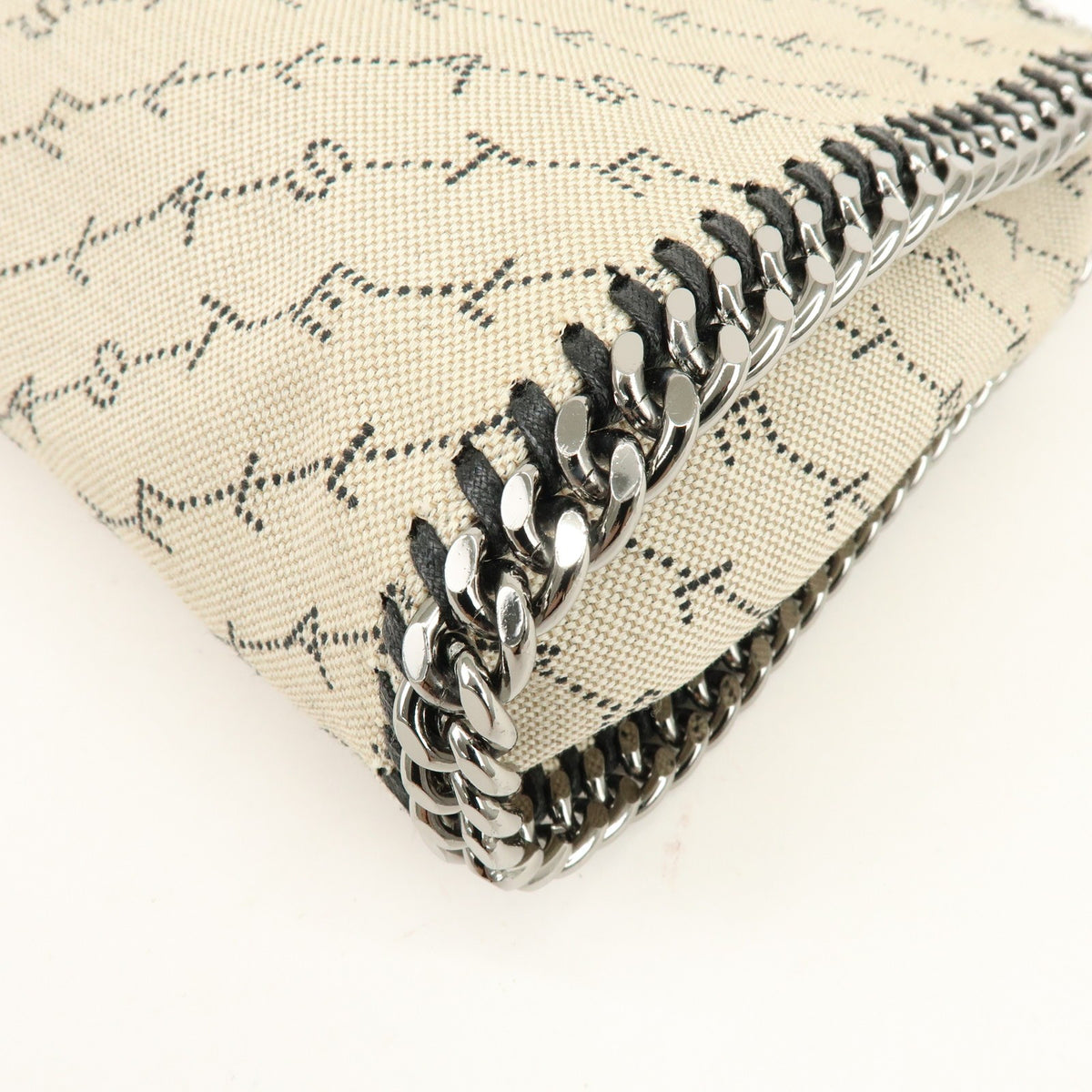Stella Mccartney Falabella Faux Leather Beige Canvas Tote Bag Bag (Pre-Owned)