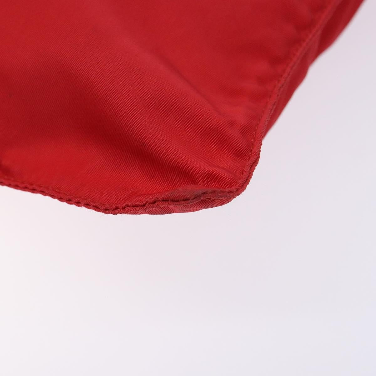 Prada Flat Messenger Tessuto Red Nylon Bag (Pre-Owned)