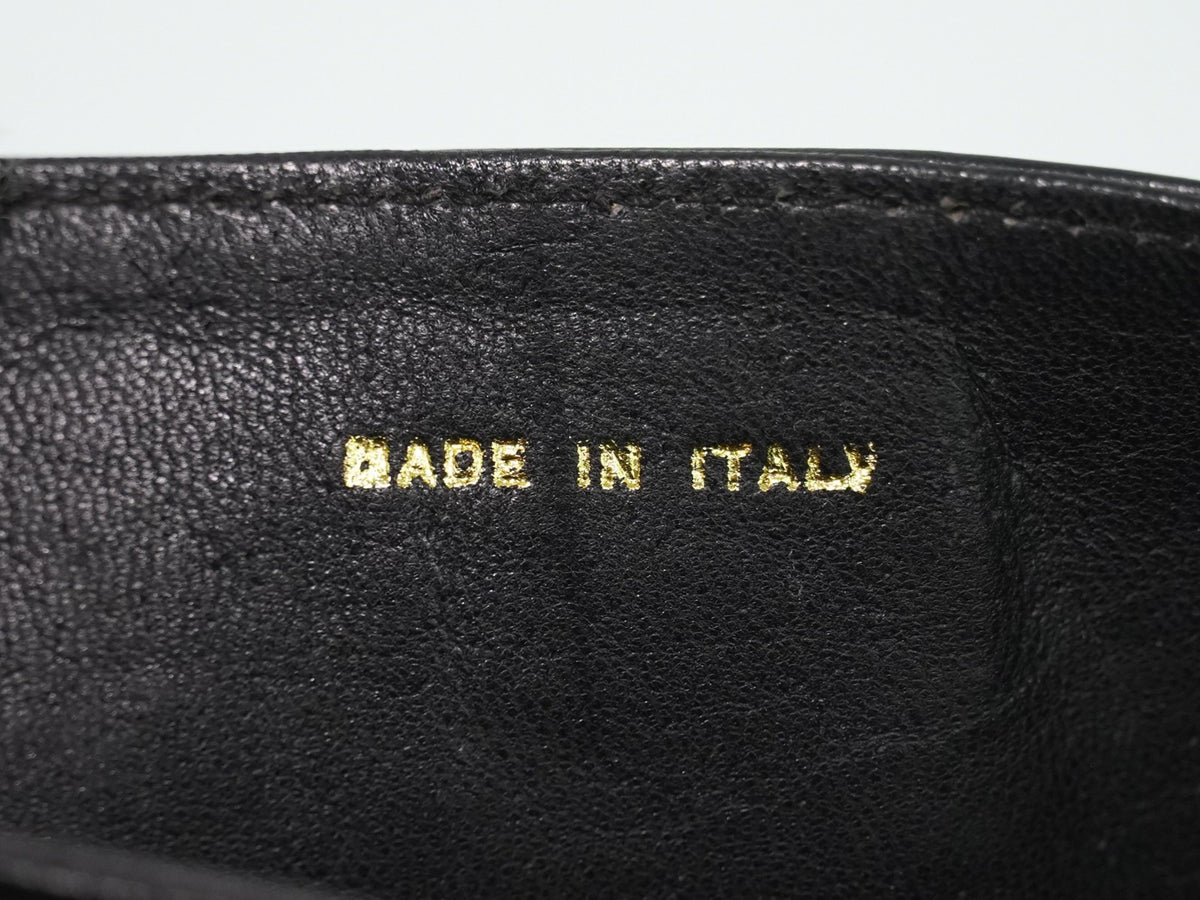 Celine Shoulder Leather Black Leather Shoulder Bag Bag (Pre-Owned)