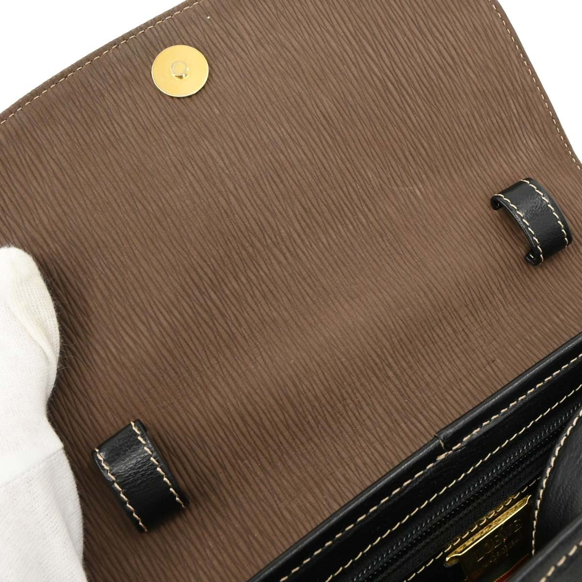Loewe Velazquez Shoulderbag Leather Brown Leather Shoulder Bag Bag (Pre-Owned)