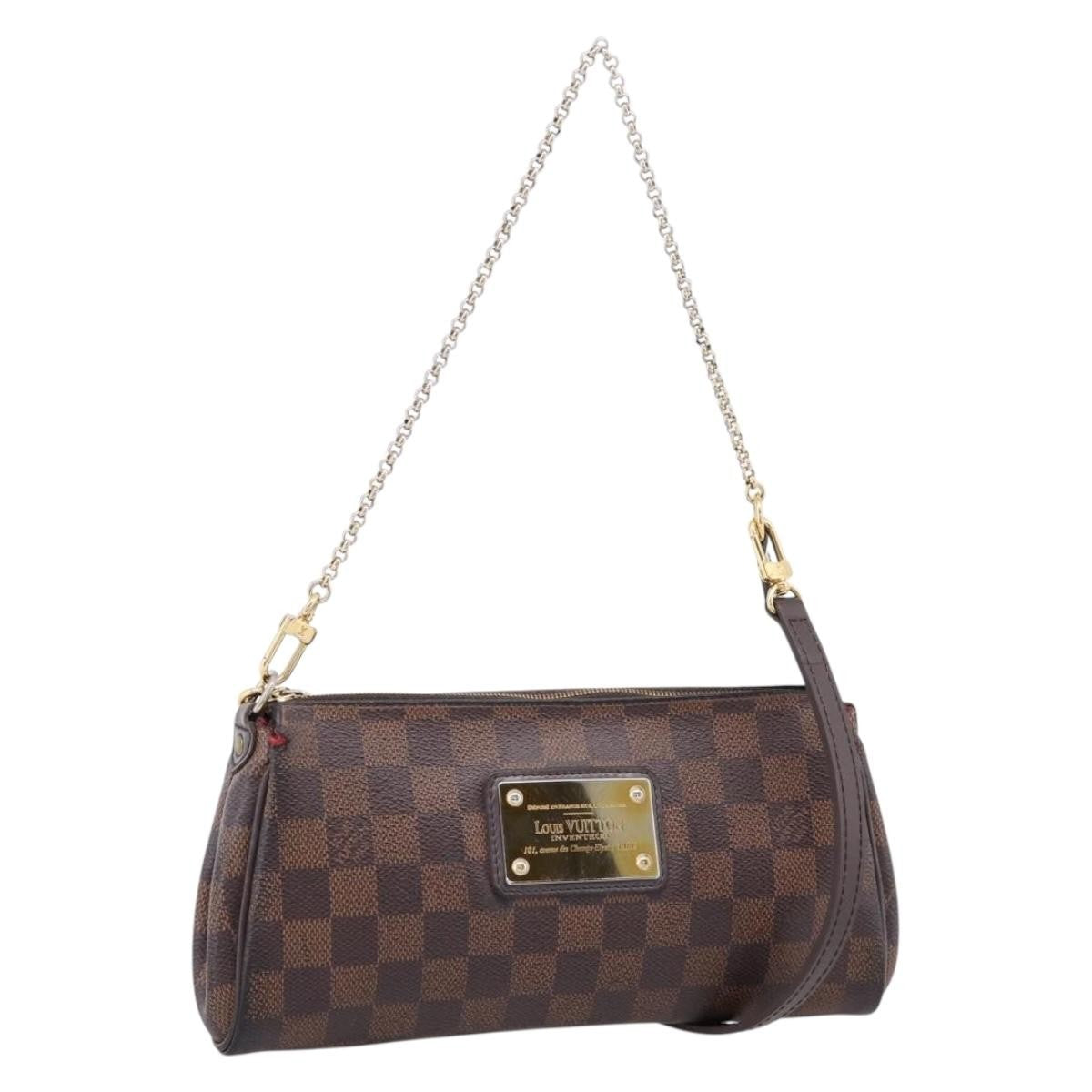 Louis Vuitton Eva Damier Brown Canvas Handbag (Pre-Owned)