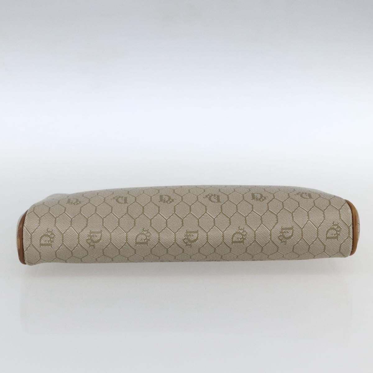 Christian Dior Vintage Honeycomb Clutch Canvas Beige Canvas Clutche & Pouche Bag (Pre-Owned)