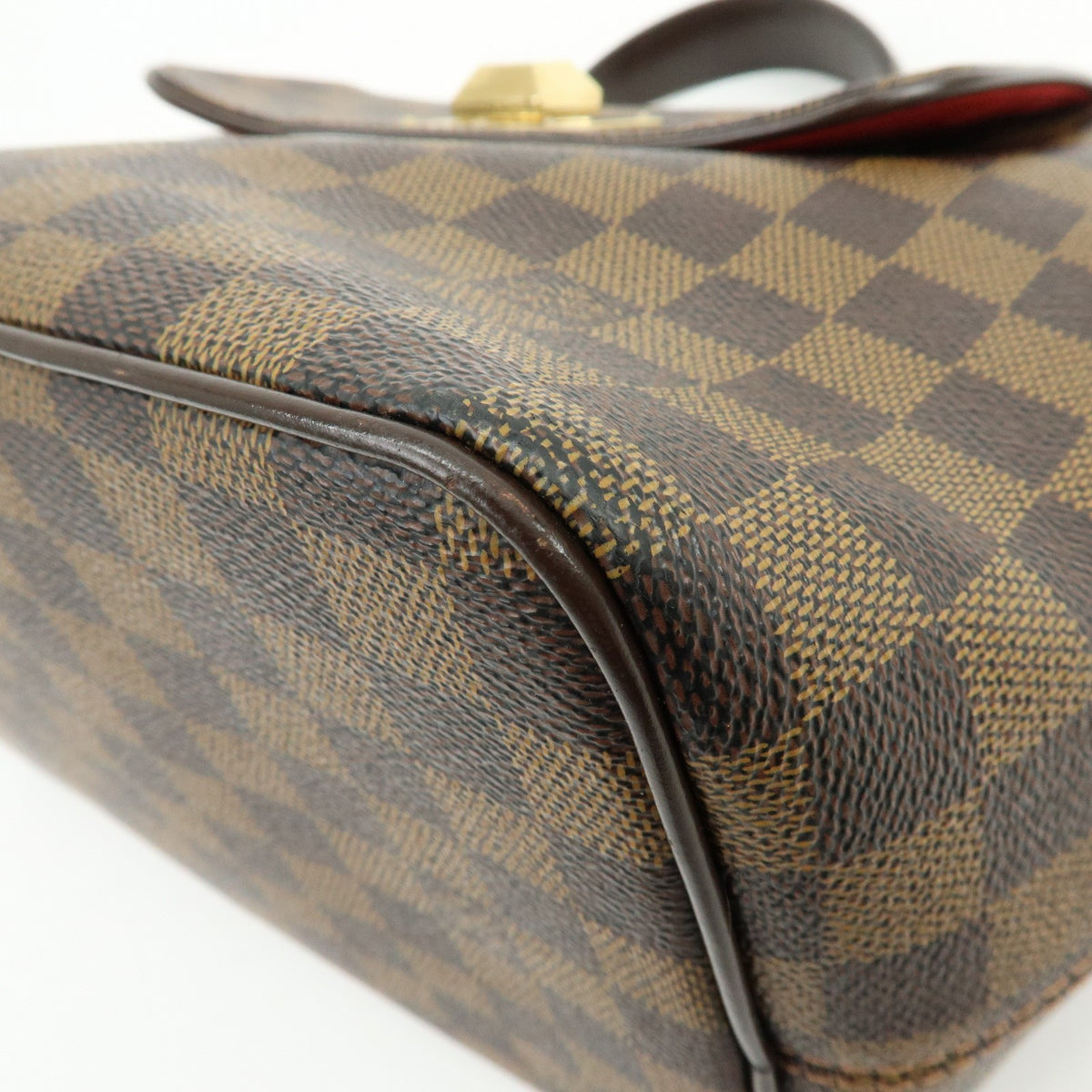 Louis Vuitton Bergamo Damier Brown Canvas Handbag (Pre-Owned)