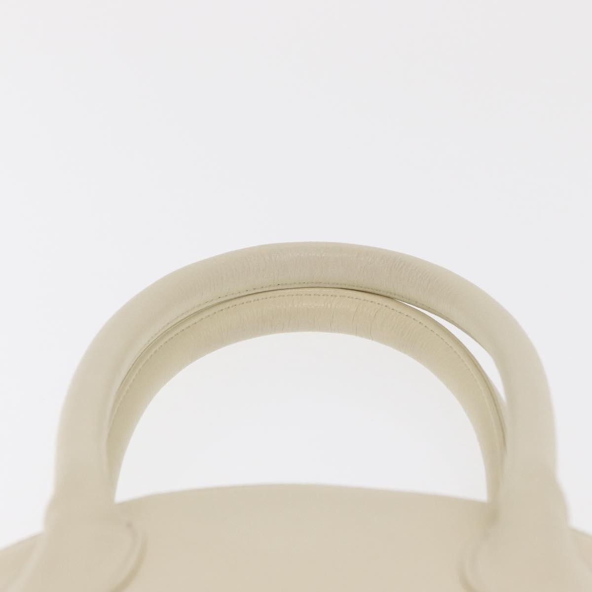 Saint Laurent Vintage Handbag Leather White Leather Handbag (Pre-Owned)