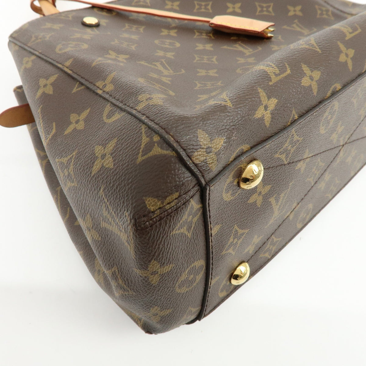 Louis Vuitton Montaigne Monogram Canvas Brown Canvas Handbag (Pre-Owned)