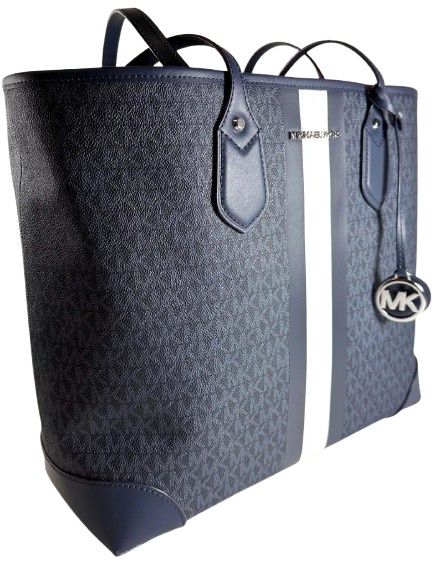 Michael Kors Eva MK Signature PVC Nylon Large tote with Pouch