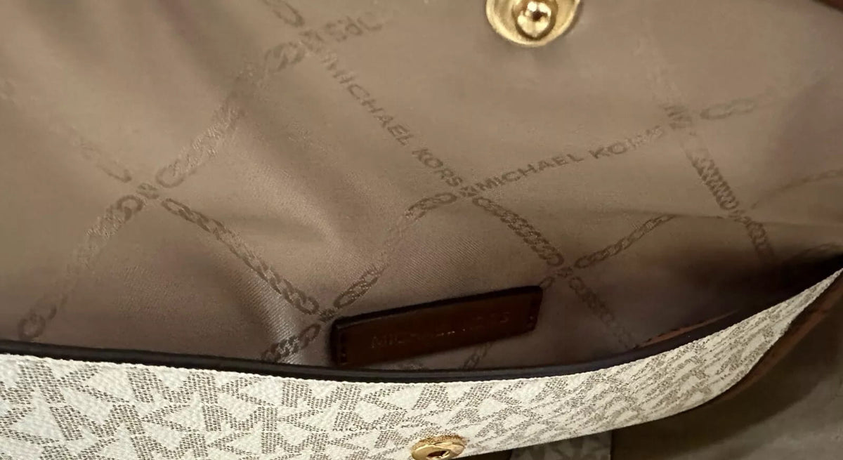 Michael Kors Eva MK Signature PVC Nylon Large tote with Pouch