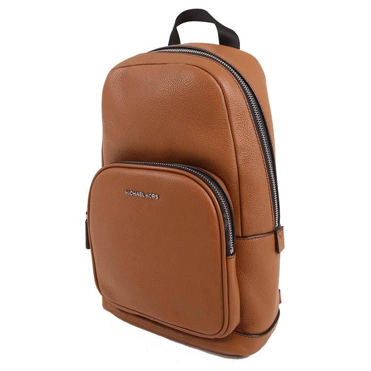Michael Kors Men's Unisex Cooper Pebbled Leather Commuter Slingpack Backpack