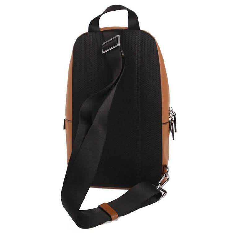 Michael Kors Men's Unisex Cooper Pebbled Leather Commuter Slingpack Backpack