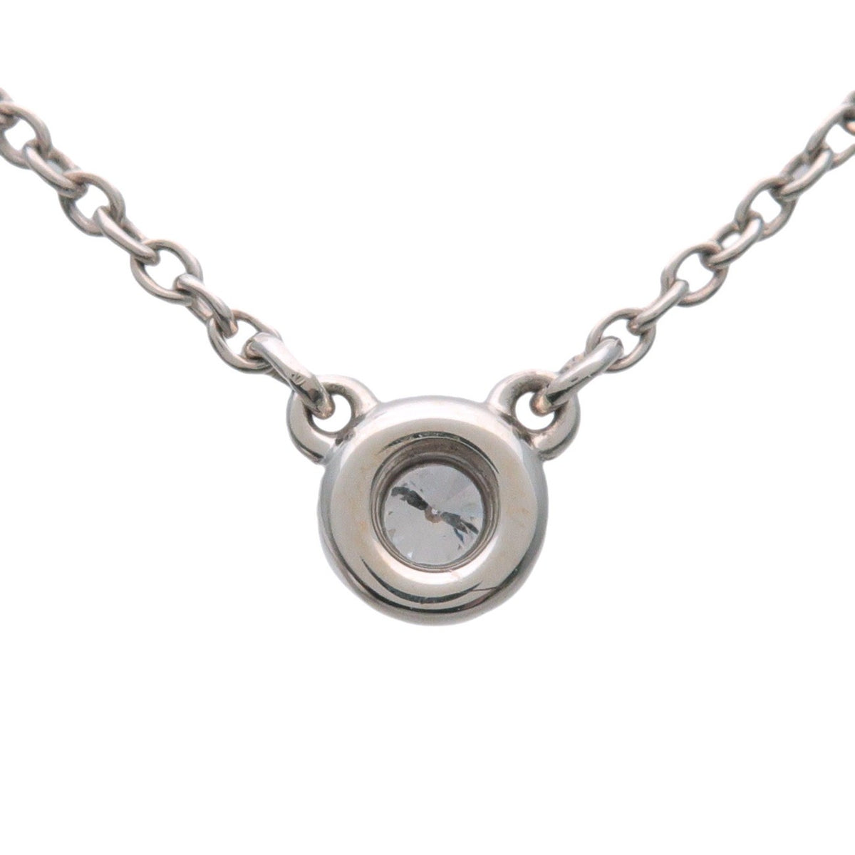Tiffany & Co. Elsa Peretti Diamonds By The Yard Pendant Sterling Silver With Diamond Silver Sterling_Silver Necklace Jewelry (Pre-Owned)