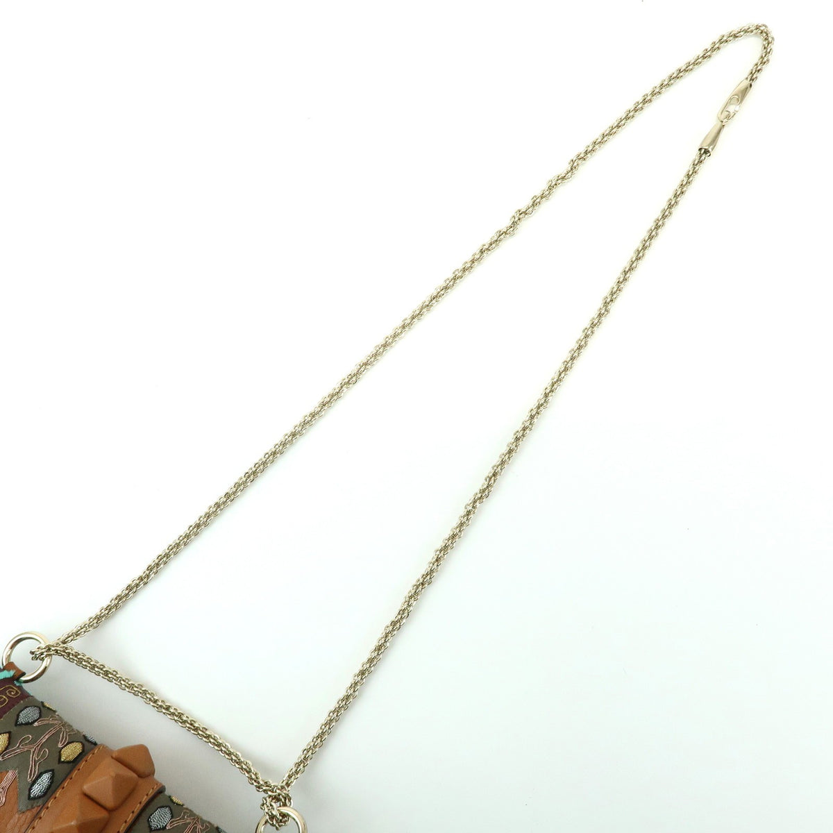 Valentino Garavani Glam Lock Leather Brown Leather Shoulder Bag Bag (Pre-Owned)