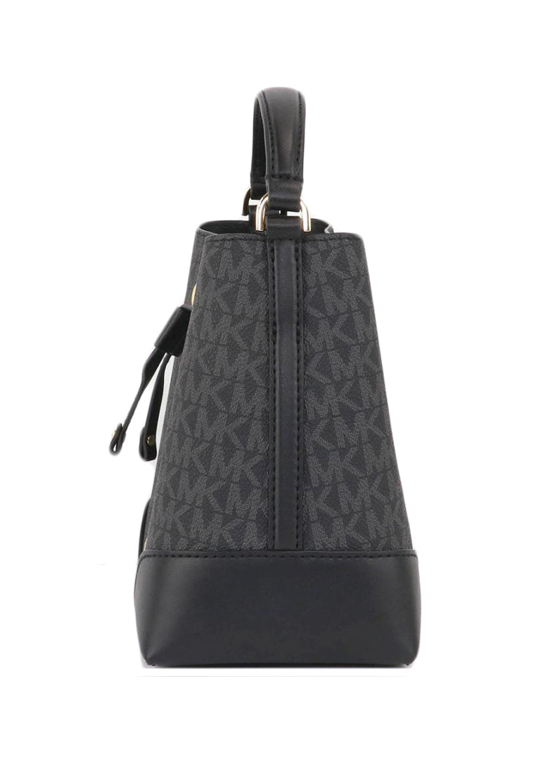 Michael Kors Mercer Gallery XS Convertible Bucket MK Signature Crossbody Bag