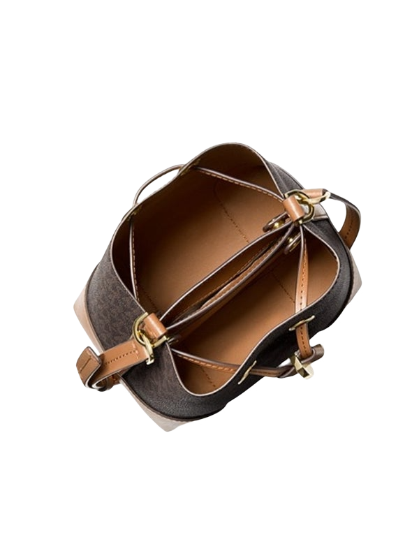 Michael Kors Mercer Gallery XS Convertible Bucket MK Signature Crossbody Bag