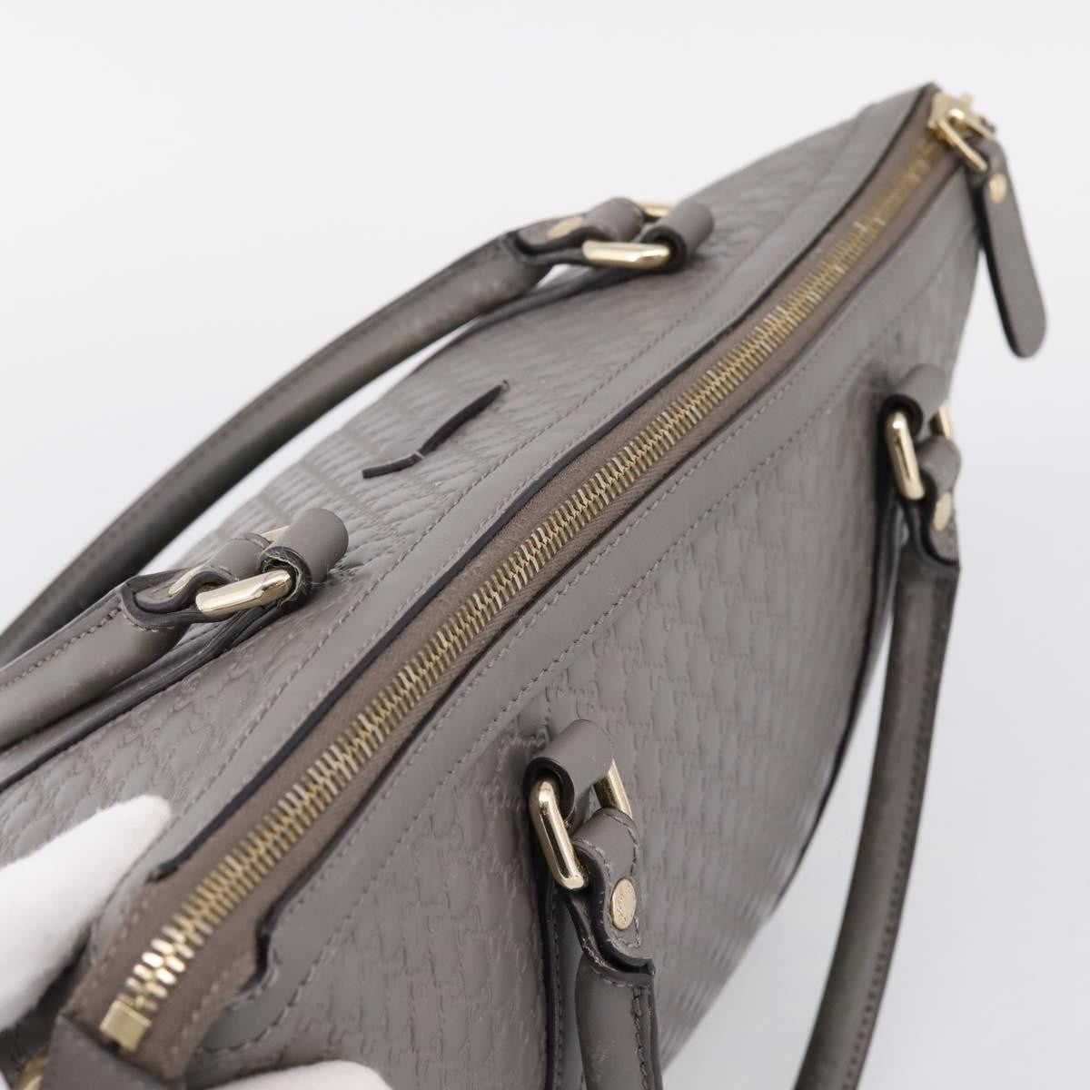 Gucci Margaux Microguccissima Leather Gray Leather Tote Bag Bag (Pre-Owned)