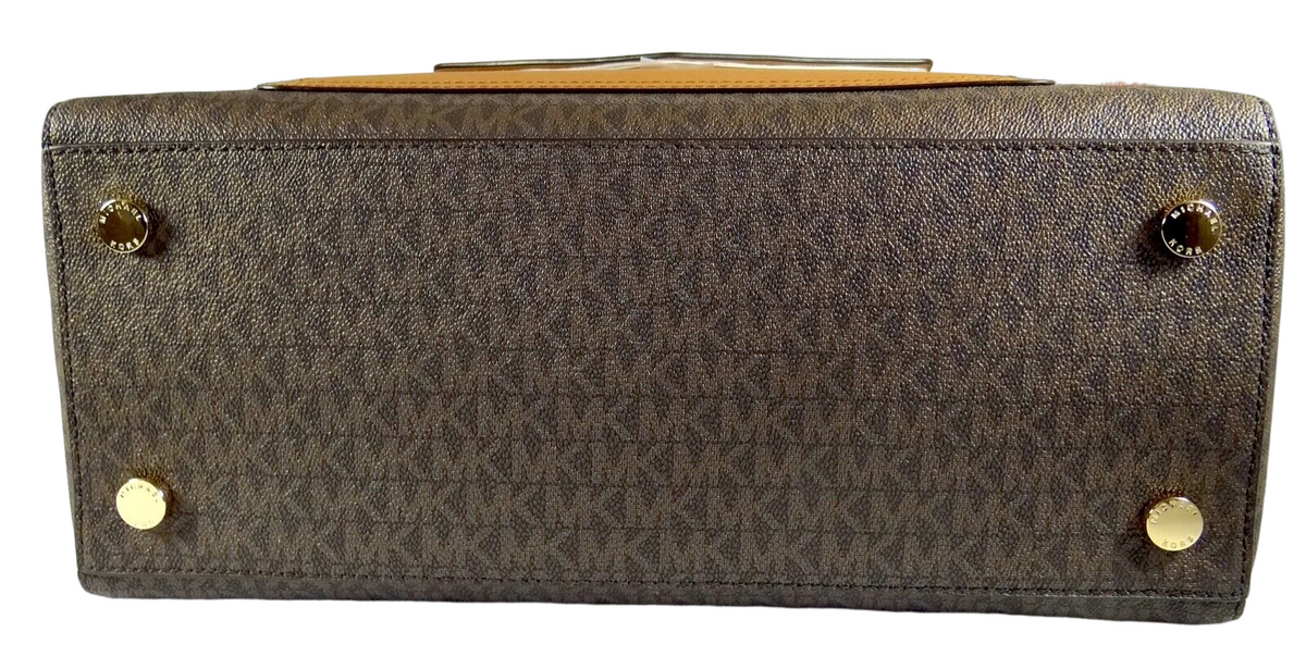 Michael Kors Women's Joey Large MK Signature TZ Snap Pocket Tote