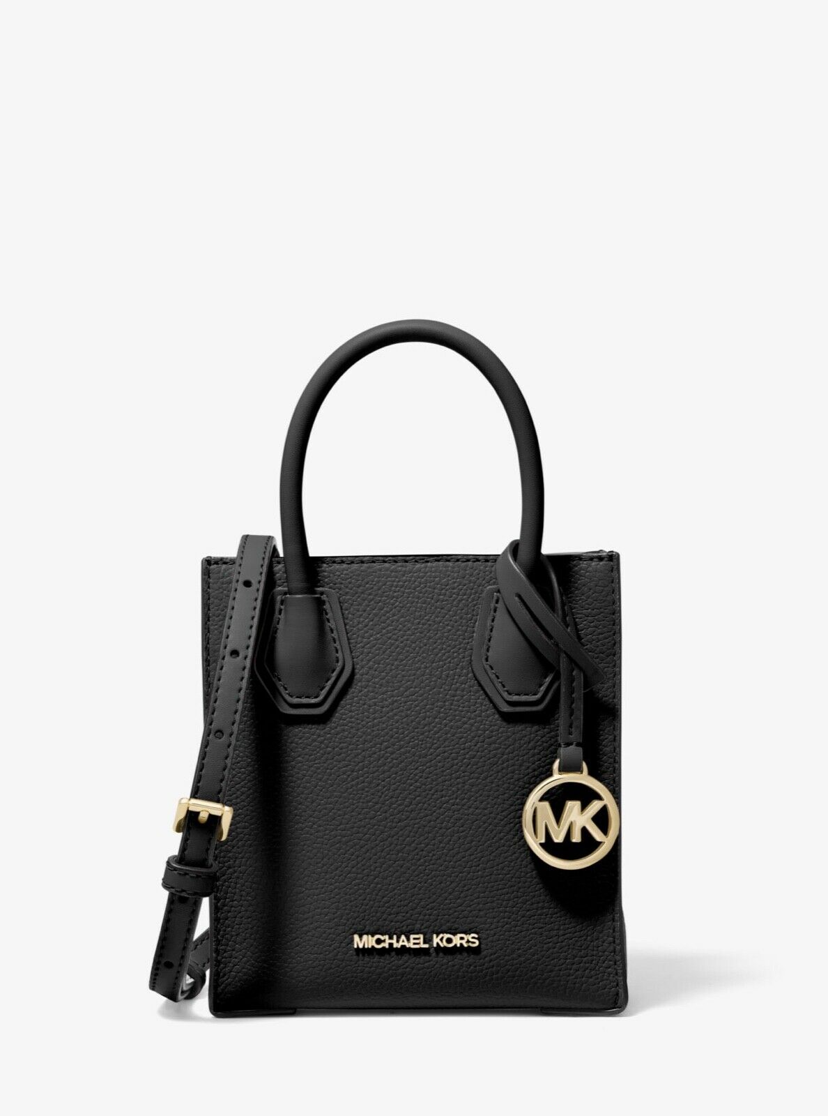 Michael Kors Women's Mercer Pebbled Leather NS Crossbody Bag