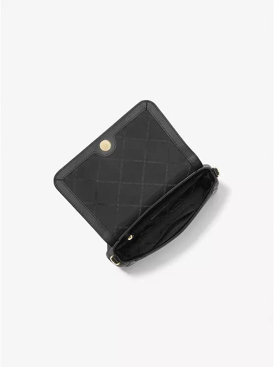MICHAEL KORS Medium Logo Leather Convertible Crossbody Bag