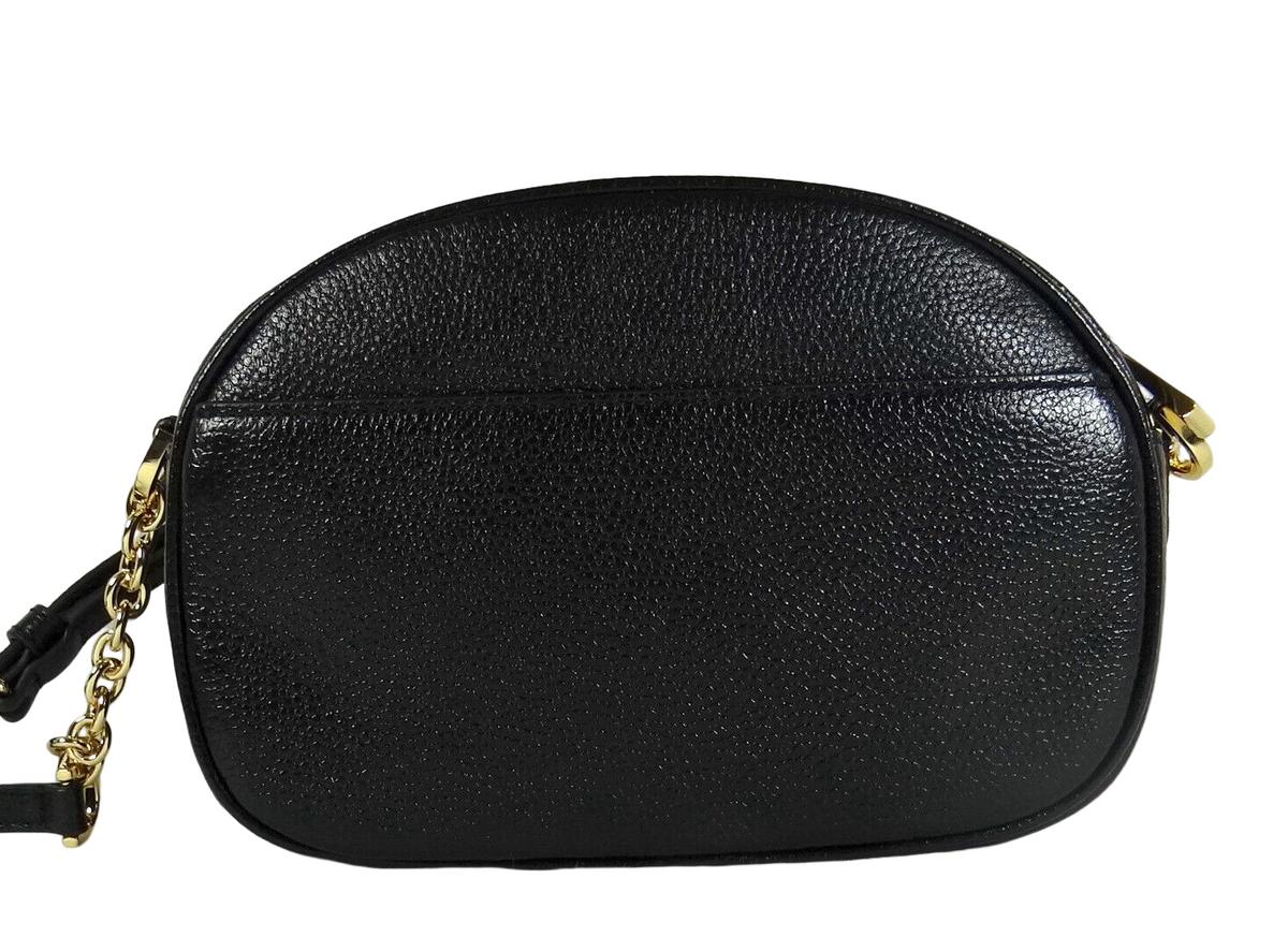 Michael Kors Jet Set Charm Small Pebbled Leather Oval Camera Crossbody Bag