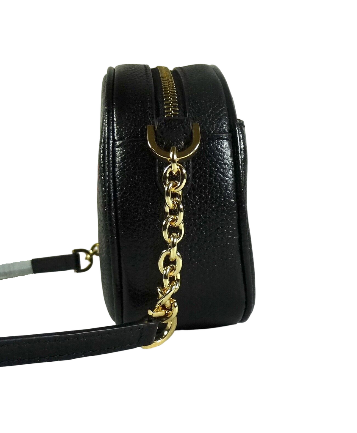 Michael Kors Jet Set Charm Small Pebbled Leather Oval Camera Crossbody Bag