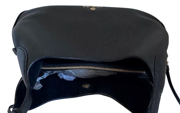 Michael Kors Kelsey Pebbled Leather MK Signature Large Shoulder Bag Purse