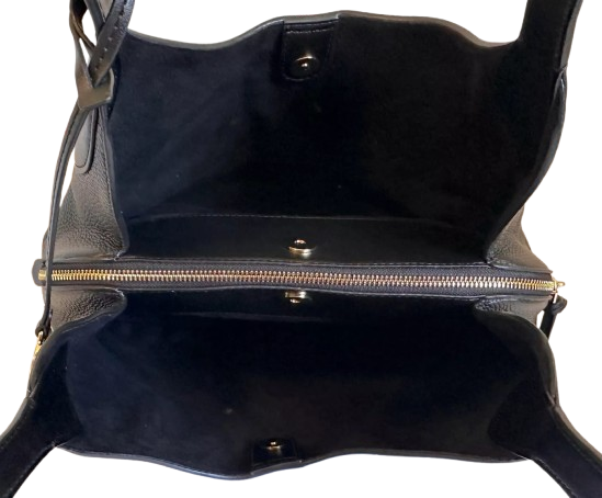 Michael Kors Kelsey Pebbled Leather MK Signature Large Shoulder Bag Purse