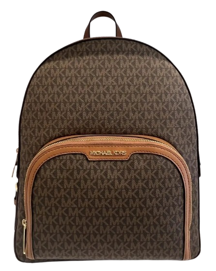 Michael Kors Women's Jaycee Zip Pocket MK Signature PVC Backpack