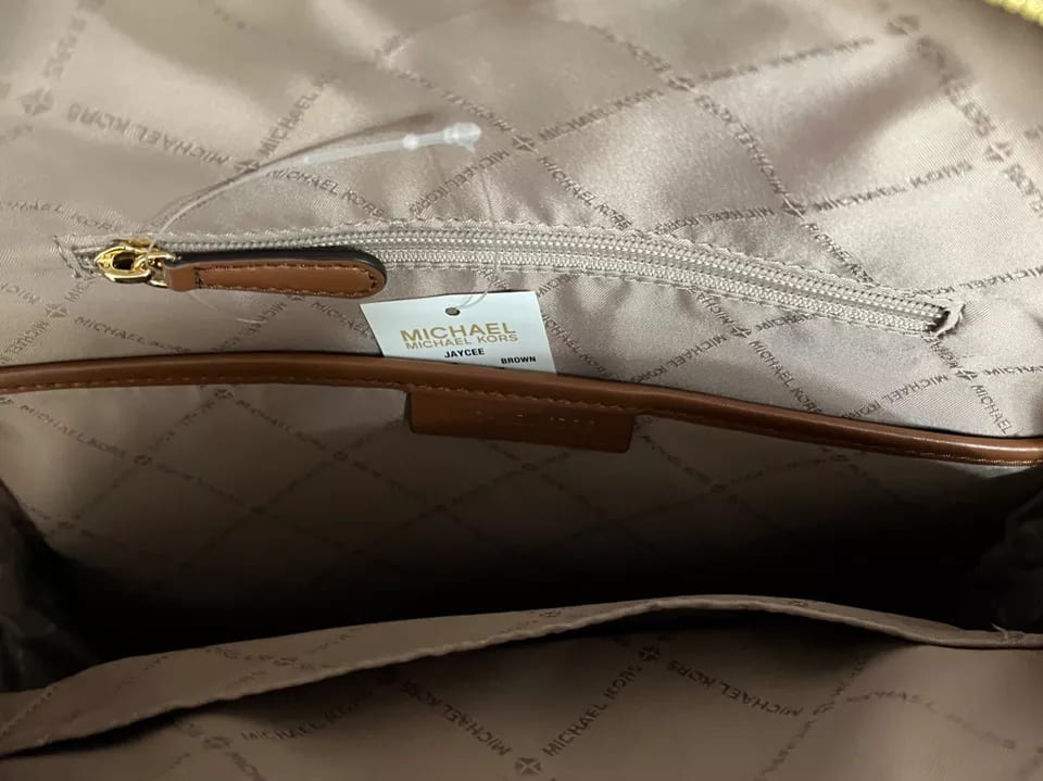 Michael Kors Women's Jaycee Zip Pocket MK Signature PVC Backpack