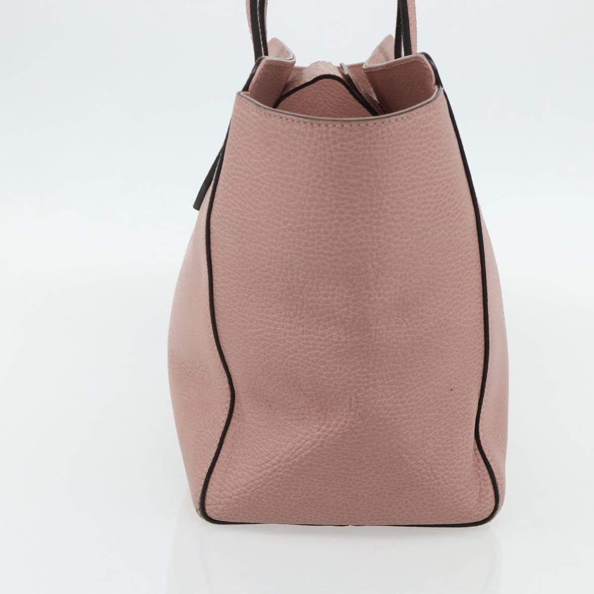 Gucci Swing Tote Leather Pink Leather Tote Bag Bag (Pre-Owned)
