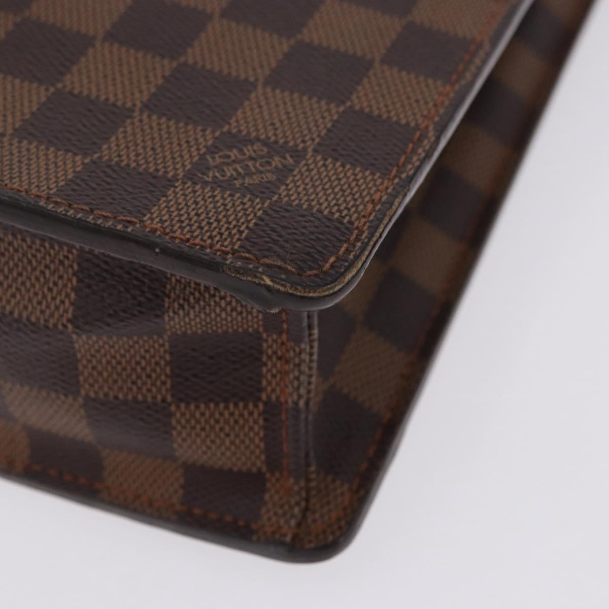 Louis Vuitton Altona Damier Ebene Brown Canvas Briefcase Bag (Pre-Owned)