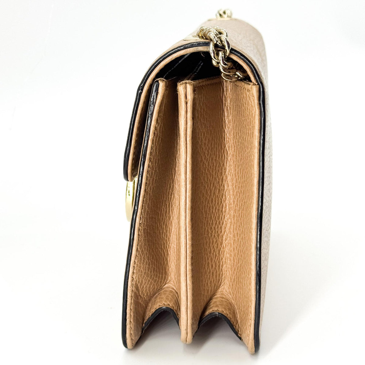 Gucci Interlocking Leather Brown Calfskin Shoulder Bag Bag (Pre-Owned)