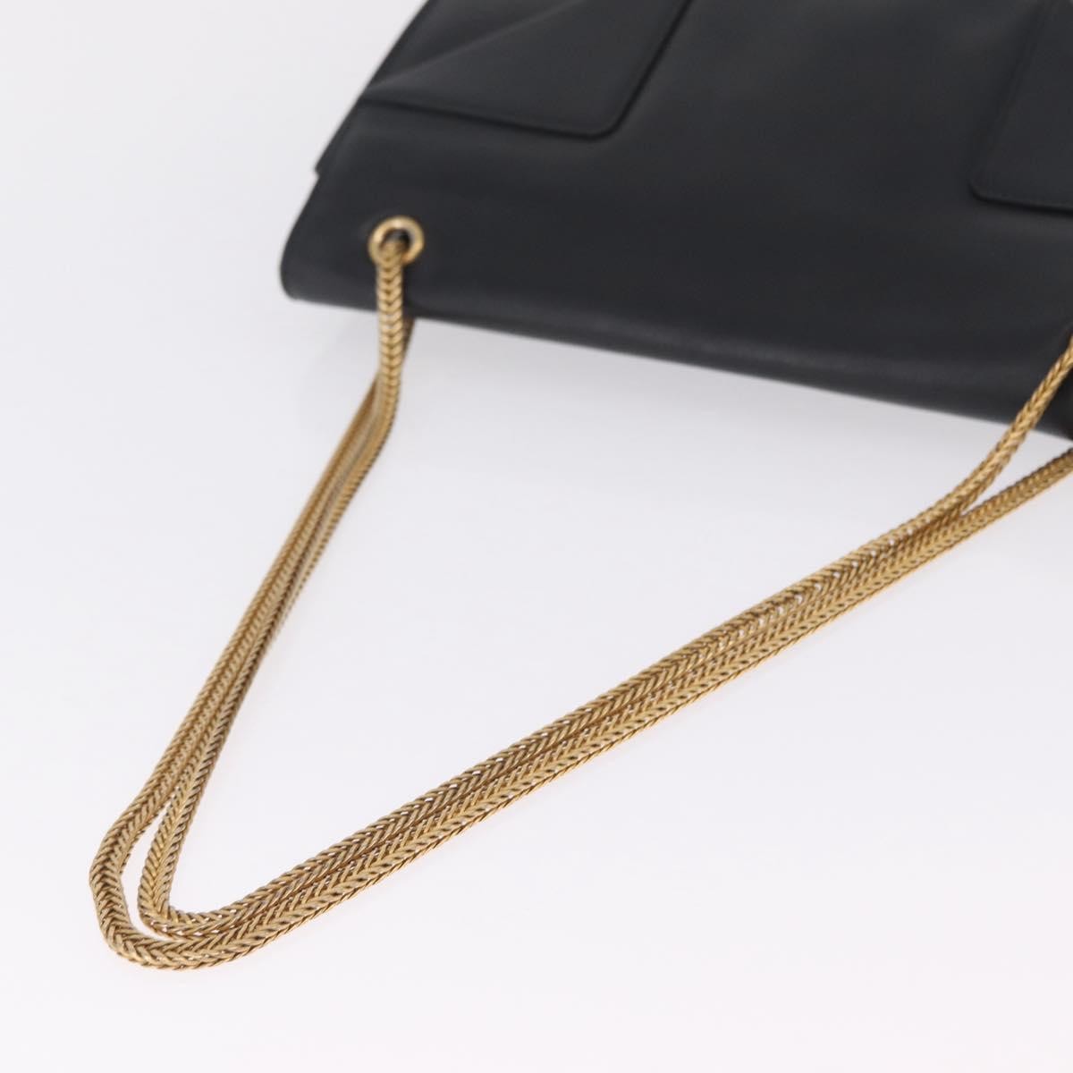 Saint Laurent Betty Leather Black Leather Handbag (Pre-Owned)