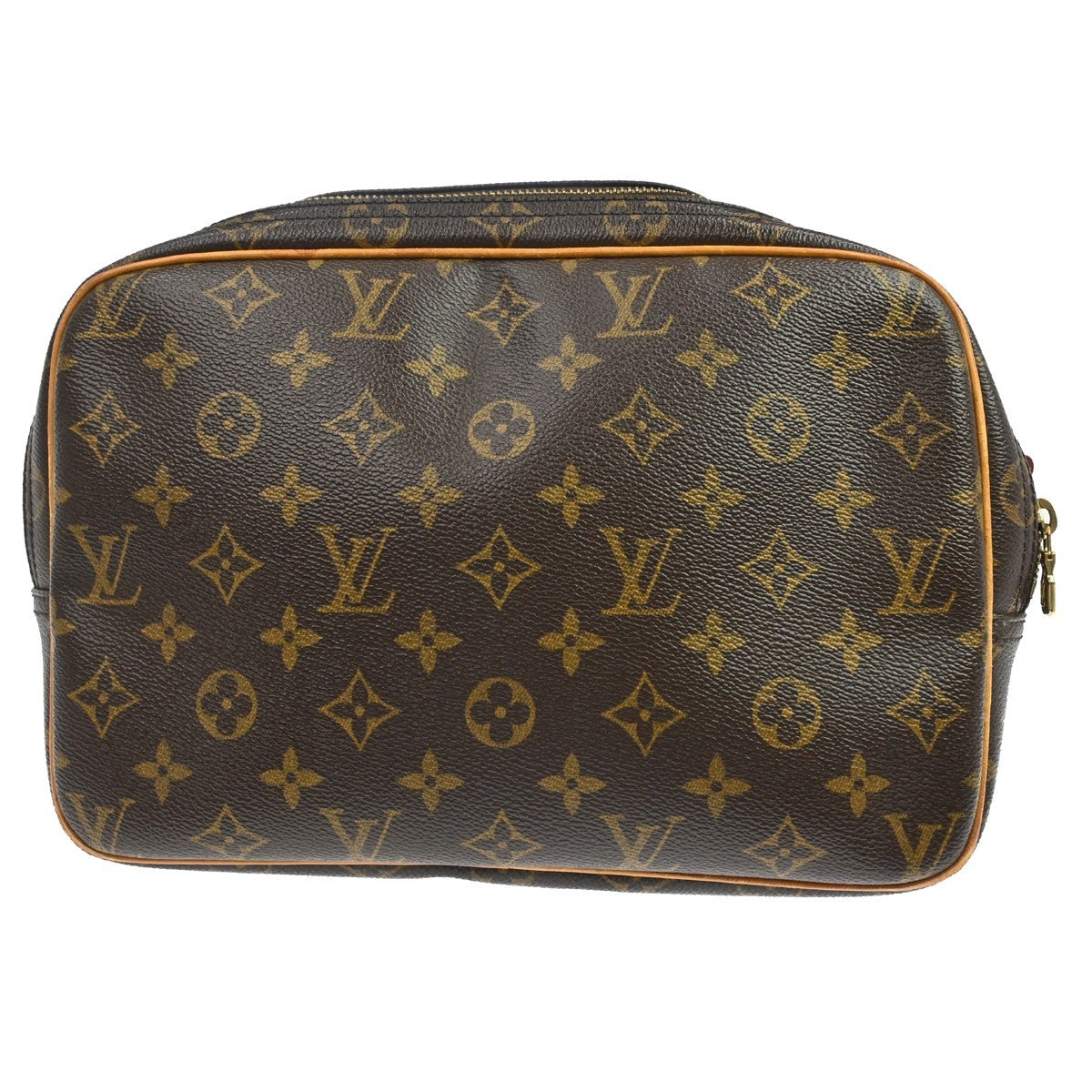 Louis Vuitton Reporter Monogram Canvas Brown Canvas Shoulder Bag Bag (Pre-Owned)