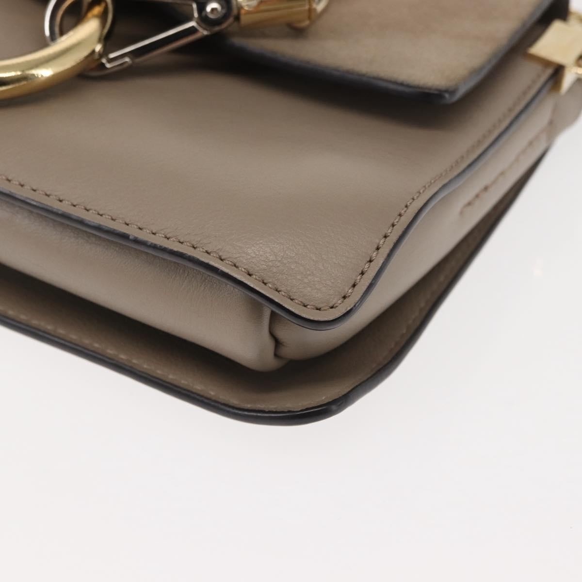 Chloe Faye Leather And Suede Beige Suede Bag (Pre-Owned)