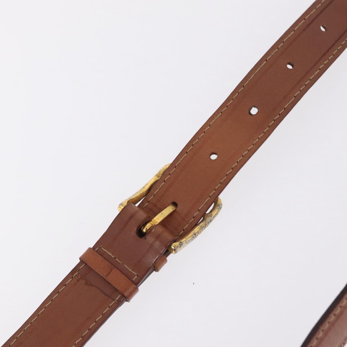Celine Macadam Shoulder Canvas Brown Canvas Crossbody Bag Bag (Pre-Owned)