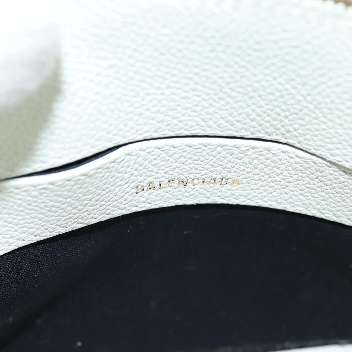 Balenciaga Logo Ville Leather White Leather Handbag (Pre-Owned)