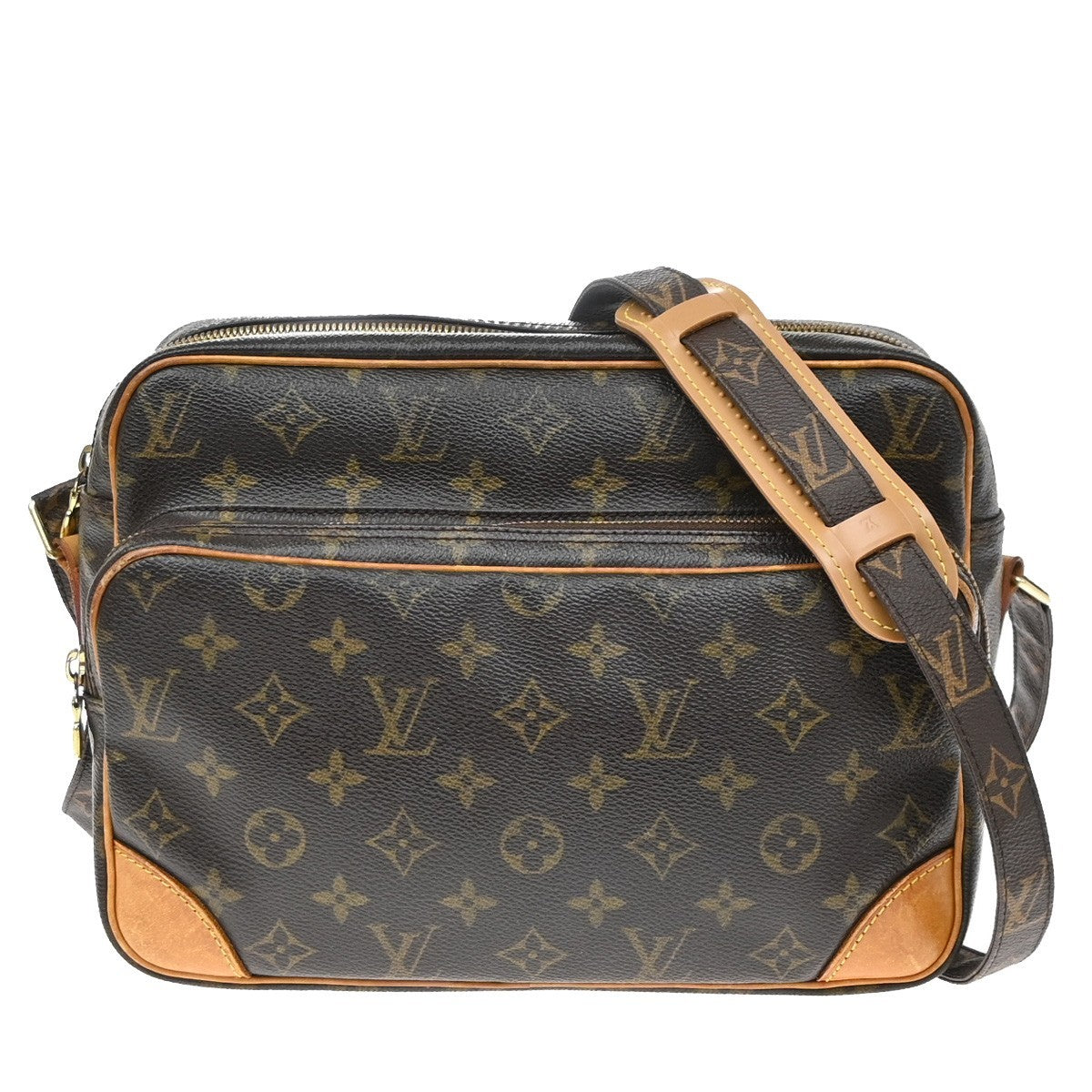 Louis Vuitton Nil Messenger Monogram Canvas Brown Canvas Handbag (Pre-Owned)