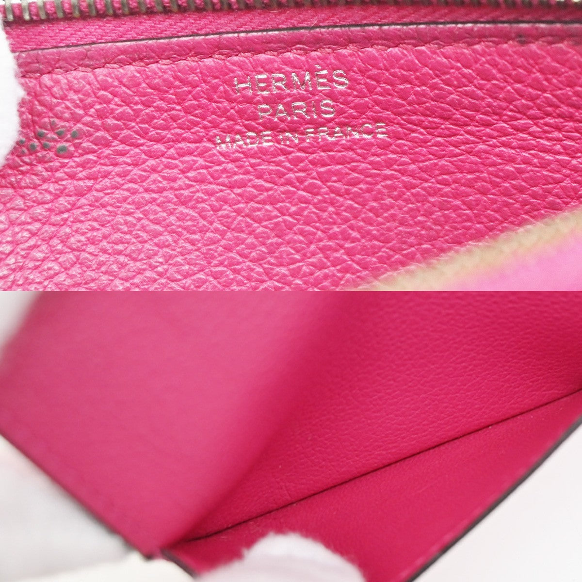 Hermes Dogon Duo Combined Leather Pink Leather Wallets Accessory (Pre-Owned)
