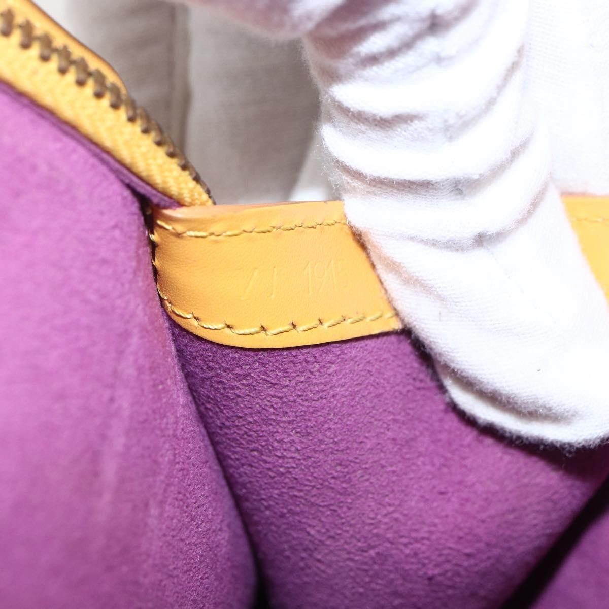 Louis Vuitton Lussac Epi Leather Yellow Leather Handbag (Pre-Owned)