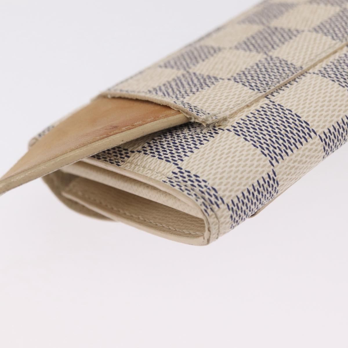 Louis Vuitton Solo Belt Damier White Canvas Clutche & Pouche Bag (Pre-Owned)