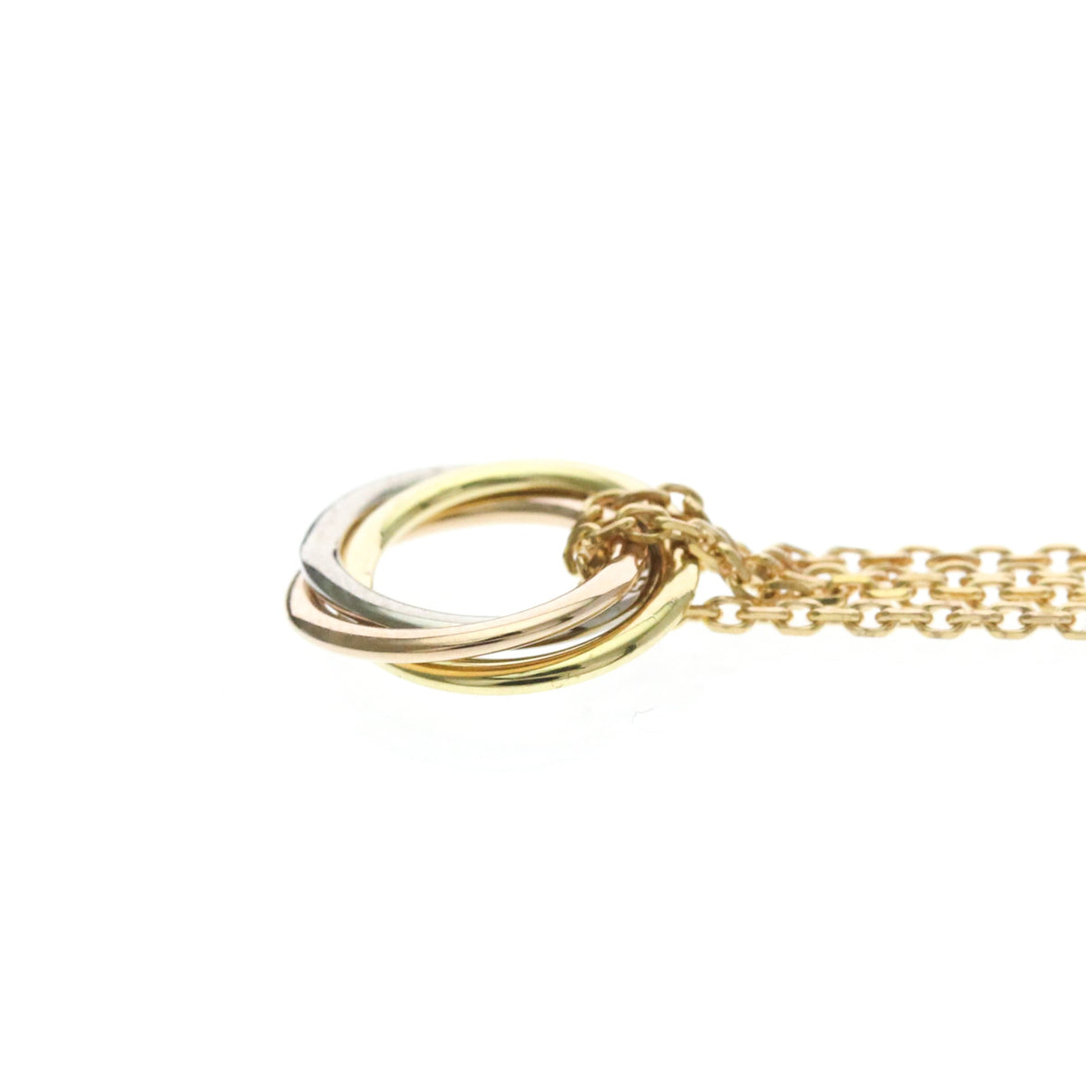 Cartier Trinity Choker 18K Tricolor Gold Gold Gold Necklace Jewelry (Pre-Owned)