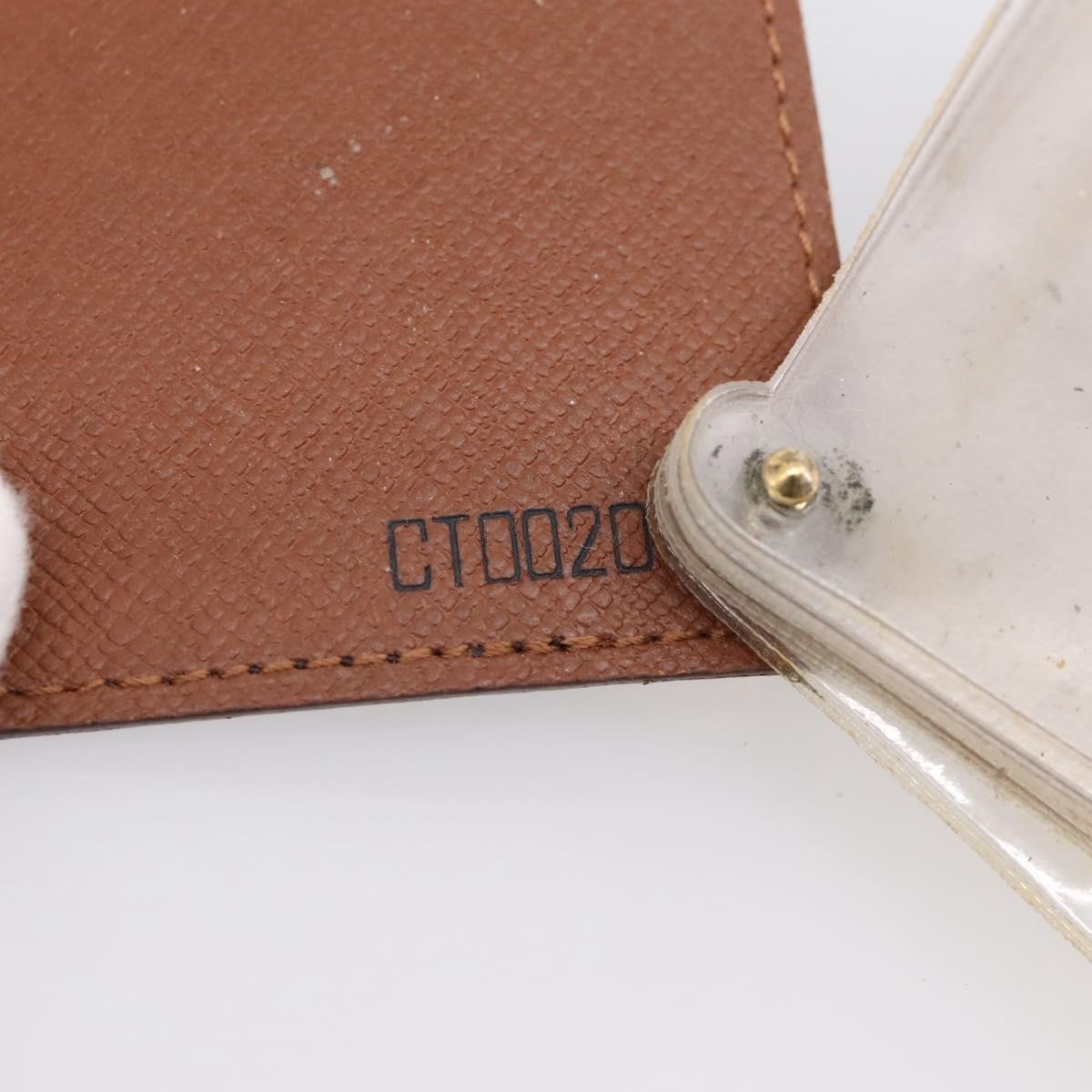 Louis Vuitton Porte Cartes Pression Card Case Monogram Canvas Brown Canvas Card Holders Accessory (Pre-Owned)