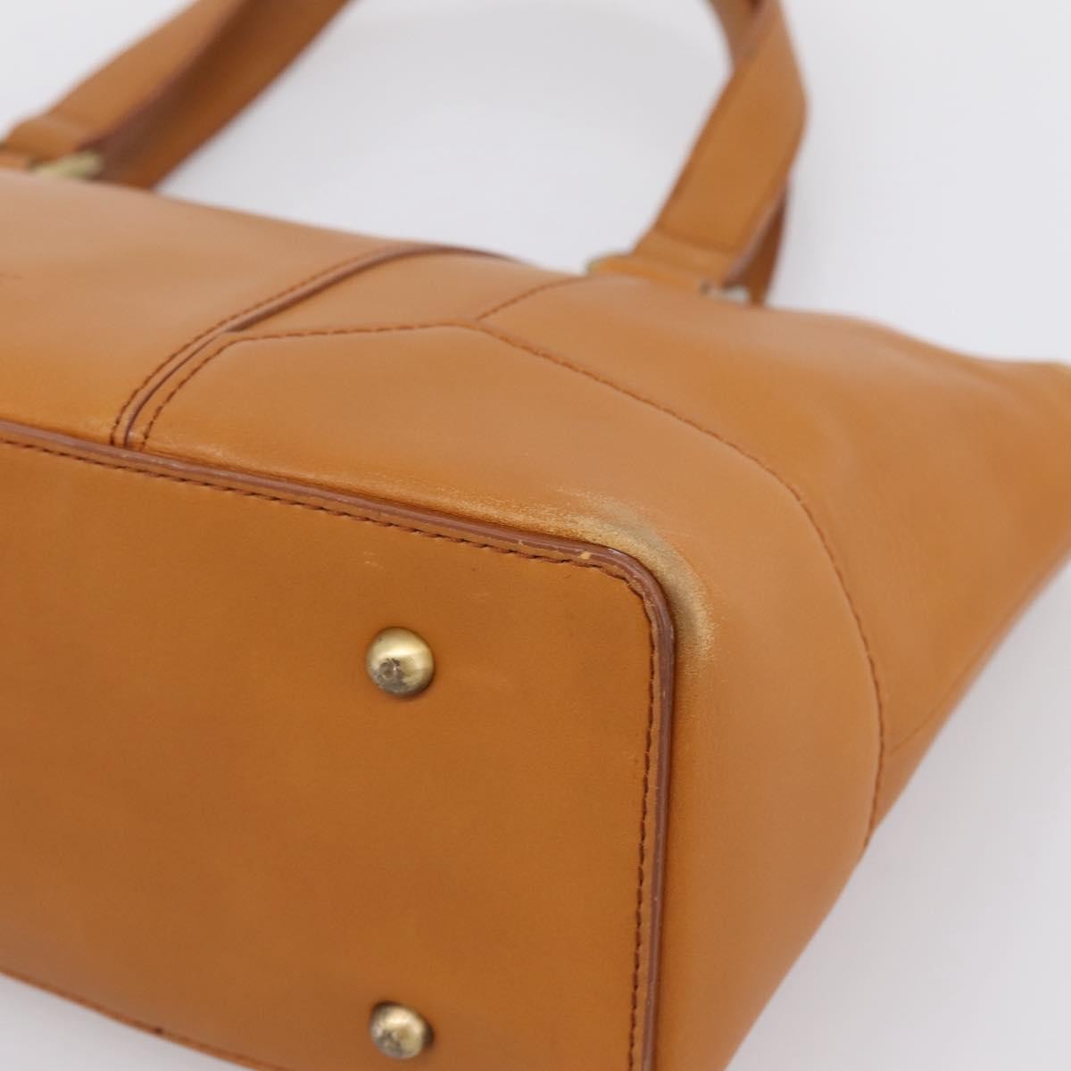 Burberry Handbag Leather Brown Leather Handbag (Pre-Owned)