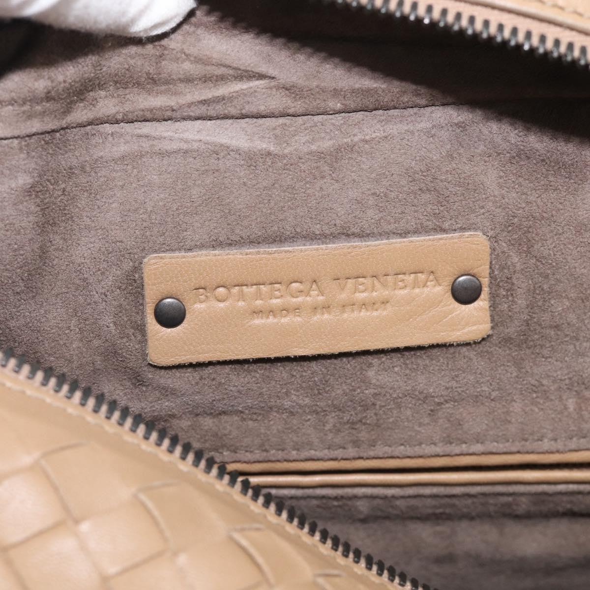 Bottega Veneta Brick Intrecciato Nappa Brown Leather Handbag (Pre-Owned)